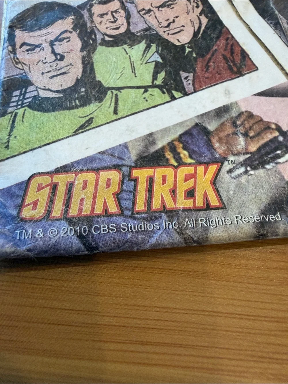 Vintage Star Trek Themed Men's Paper Mighty Wallet - Yellow and Blue